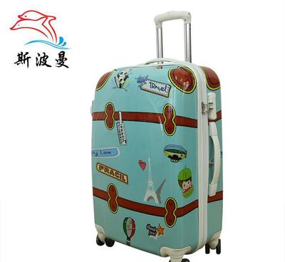 斯波曼卡通拉桿箱萬向輪行李箱密碼箱登機箱托運箱 一件代發